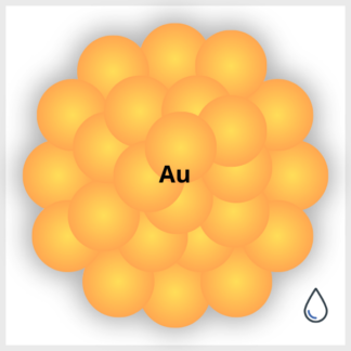 Diagram of a gold nanoflower