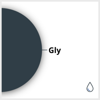 Schéma d'un SPIO fonctionnalisé avec du (3-Glycidyloxypropyl)trimethoxysilane, en suspension