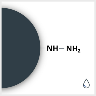 Scheme of a SPIO functionalized with NH and NH2, in suspension