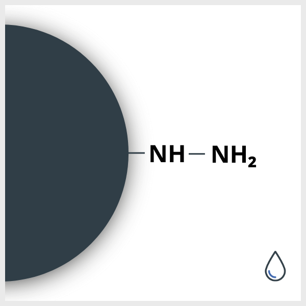 Scheme of a SPIO functionalized with NH and NH2, in suspension