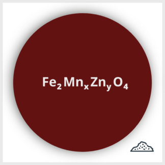 Diagram of a powdered Zinc and Manganese spinel nanoparticle