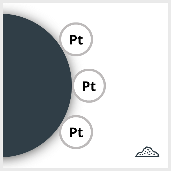 Schematic of a SPIO-Pt