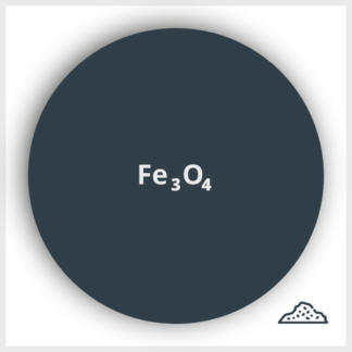 Schéma de nanoparticule d'oxydes de fer (Fe3O4) en poudre